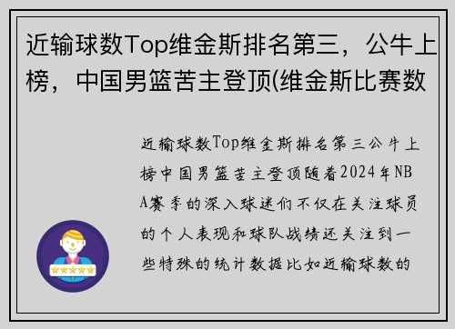 近输球数Top维金斯排名第三，公牛上榜，中国男篮苦主登顶(维金斯比赛数据)